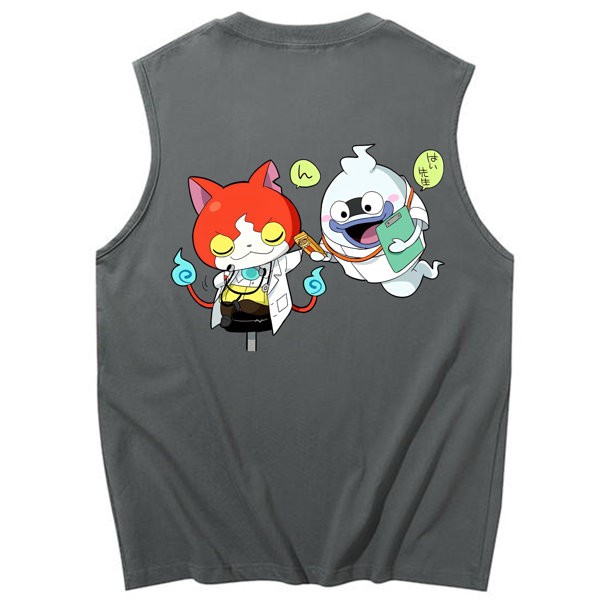 （画像用） 妖怪ウォッチ Yo-kai Watch コットン100％タンクトップ（背面プリント）